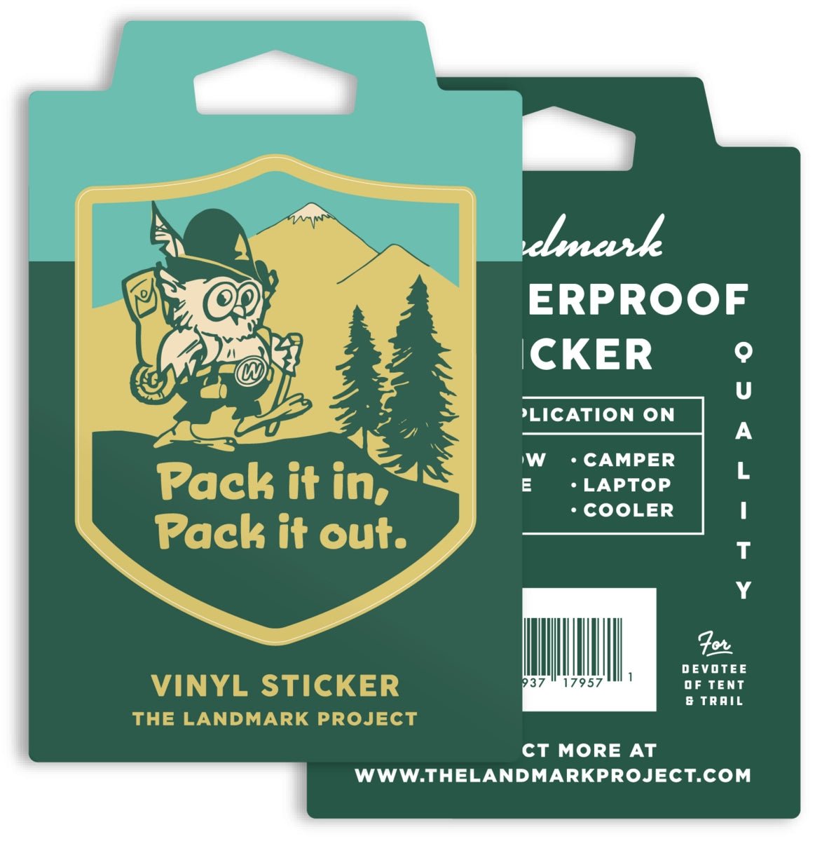 The Landmark Project Weatherproof Vinyl Stickers - US Park Pass