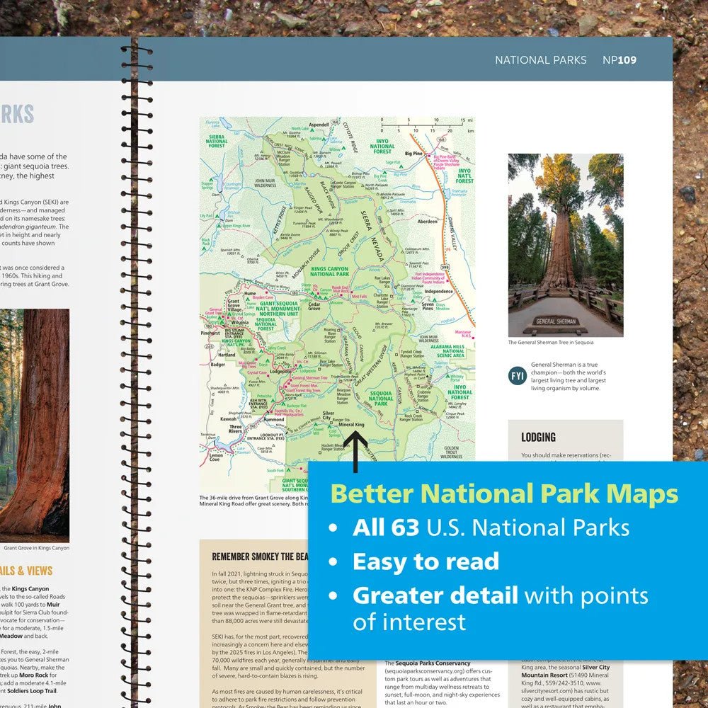 2027 Road Atlas & National Park Guide - US Park Pass