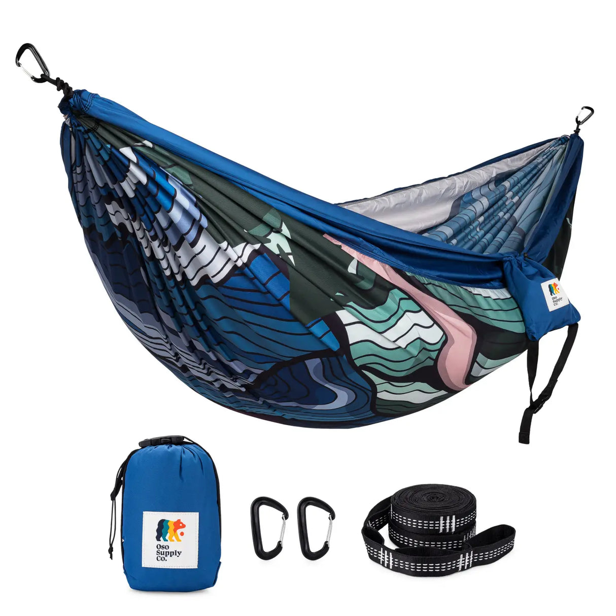 National Park Hammock, Double Hammock Comes w/ Carabi - US Park Pass