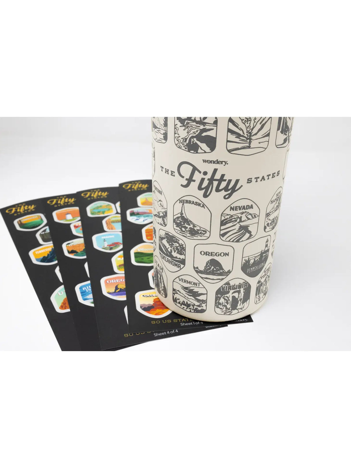 Fifty States Bucket List Water Bottle - US Park Pass
