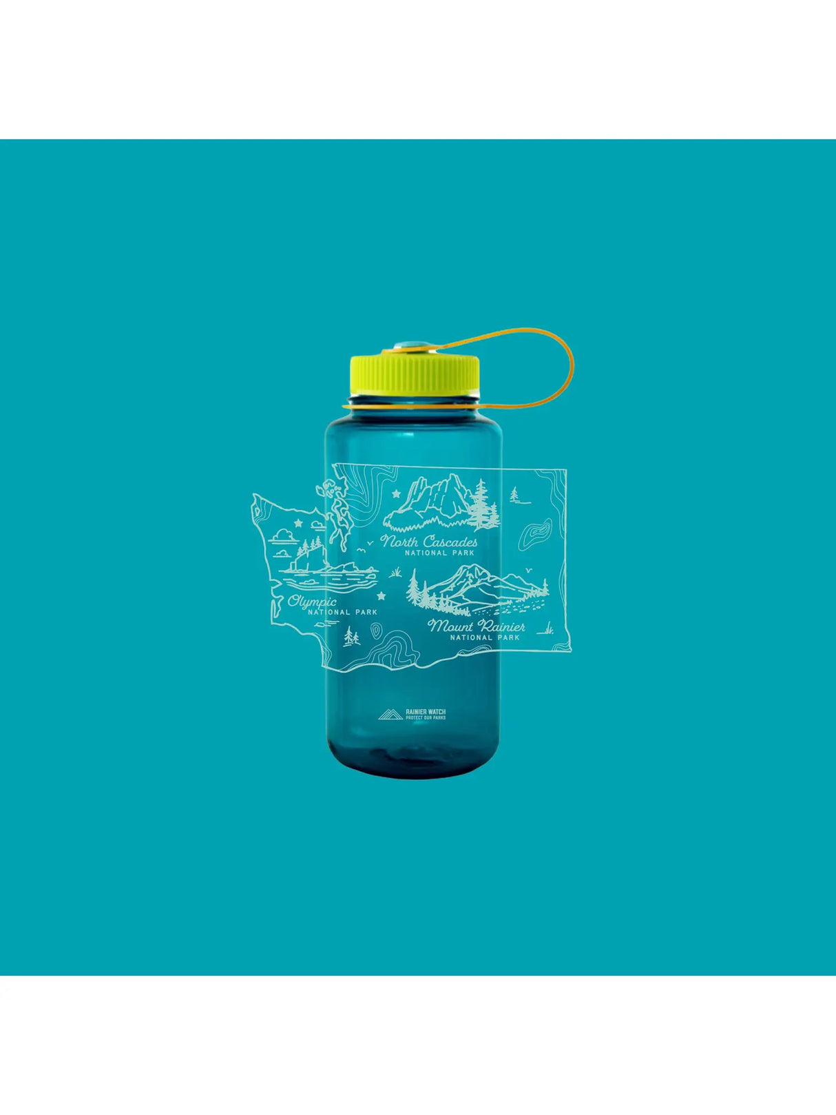 Washington National Parks Nalgene Water Bottle - US Park Pass