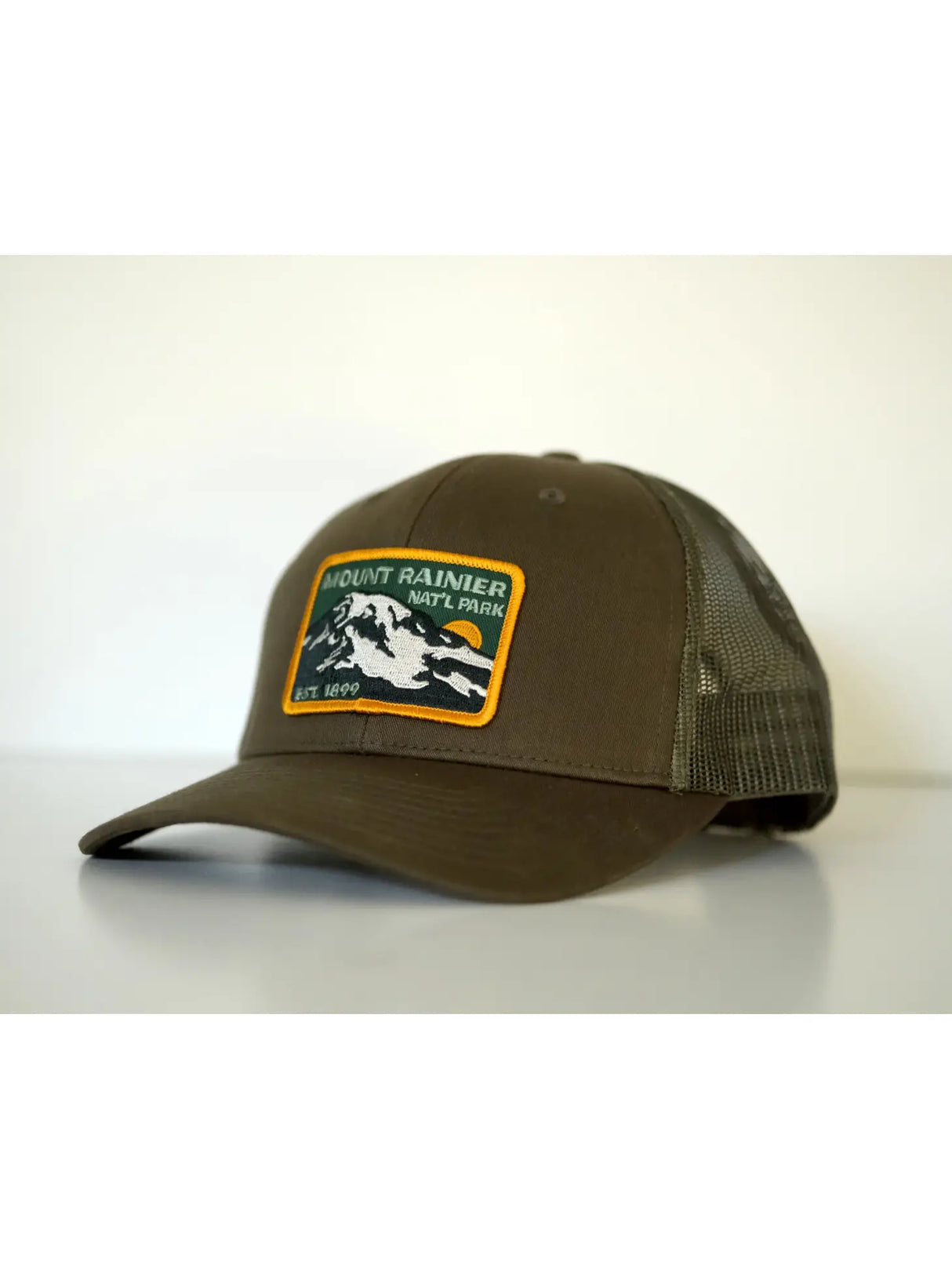 Mount Rainier National Park Est 1899 Trucker Cap - US Park Pass