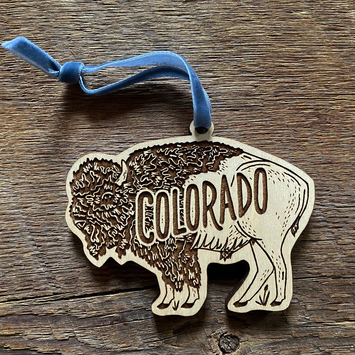 Colorado Bison Ornament - US Park Pass