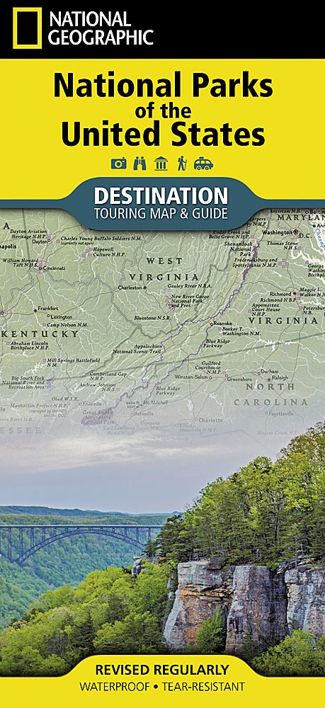 National Parks of the United States Map - US Park Pass