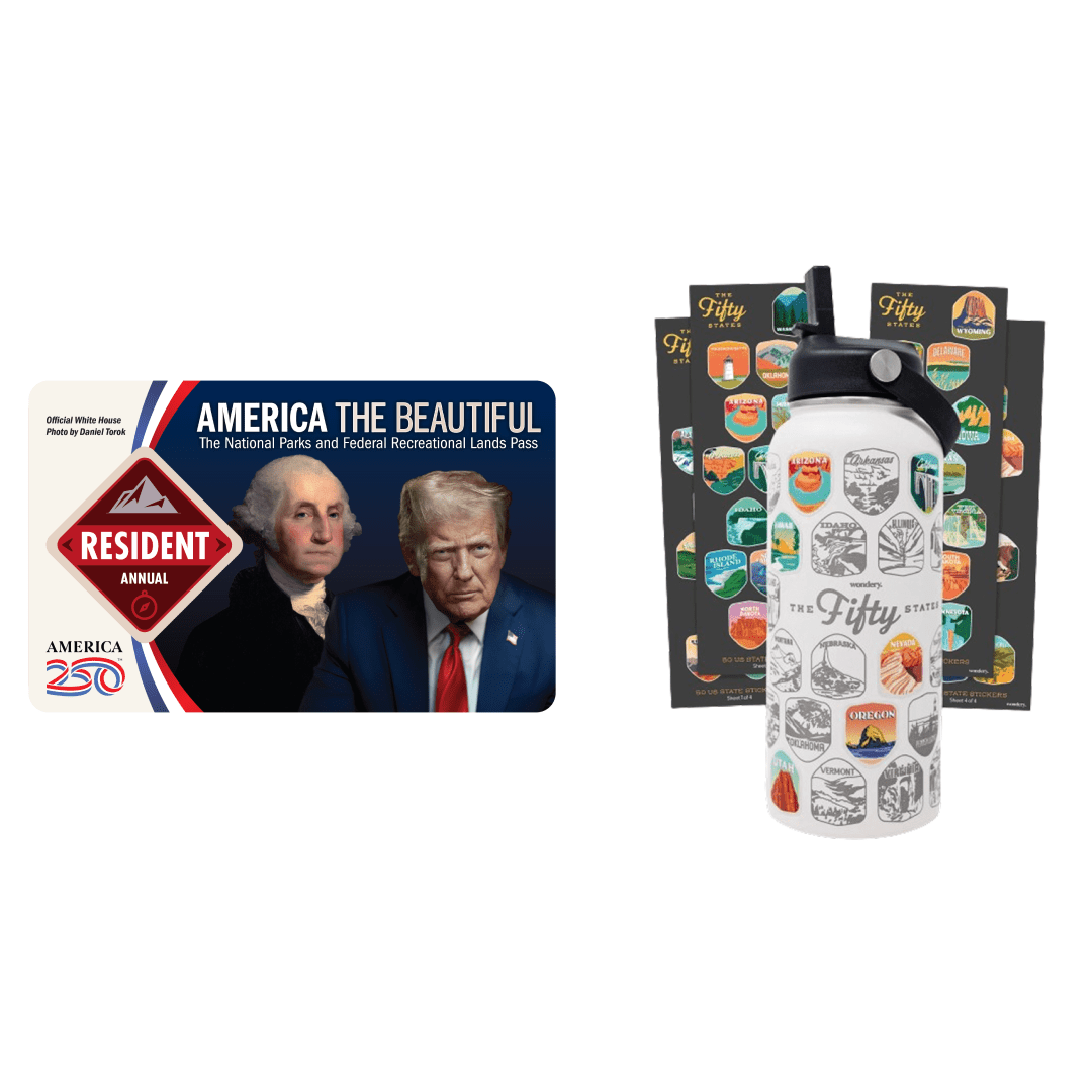 Explore America: Fifty States Water Bottle Bundle + Park Pass - US Park Pass