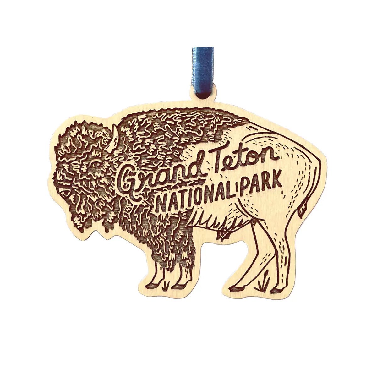 Grand Teton Bison Ornament - US Park Pass
