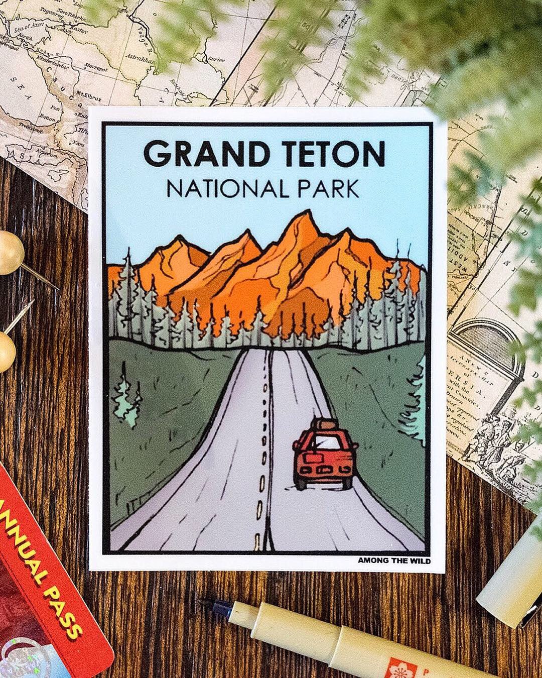 ATW National Park Waterproof Vinyl Stickers - US Park Pass