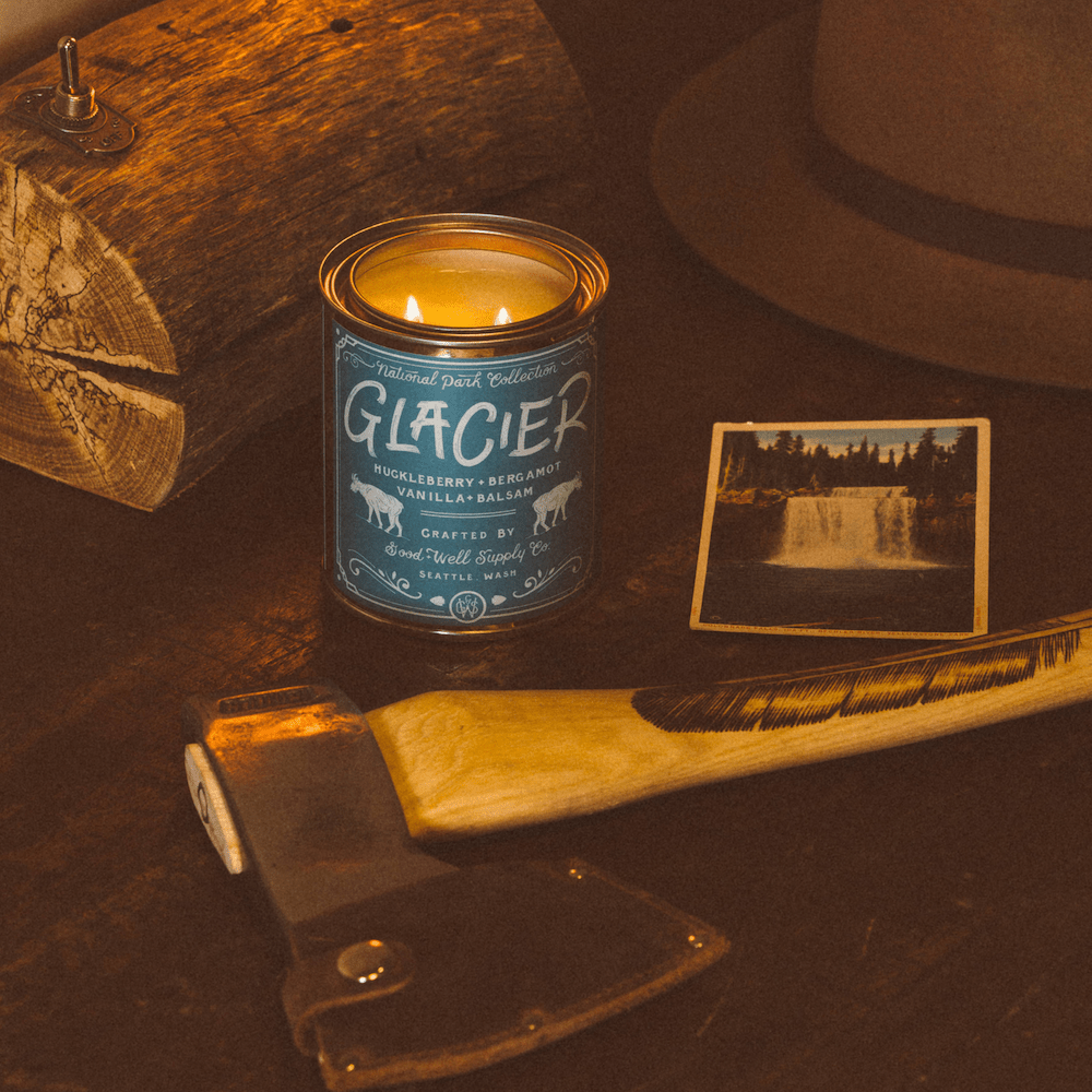 Glacier National Park Candle - US Park Pass