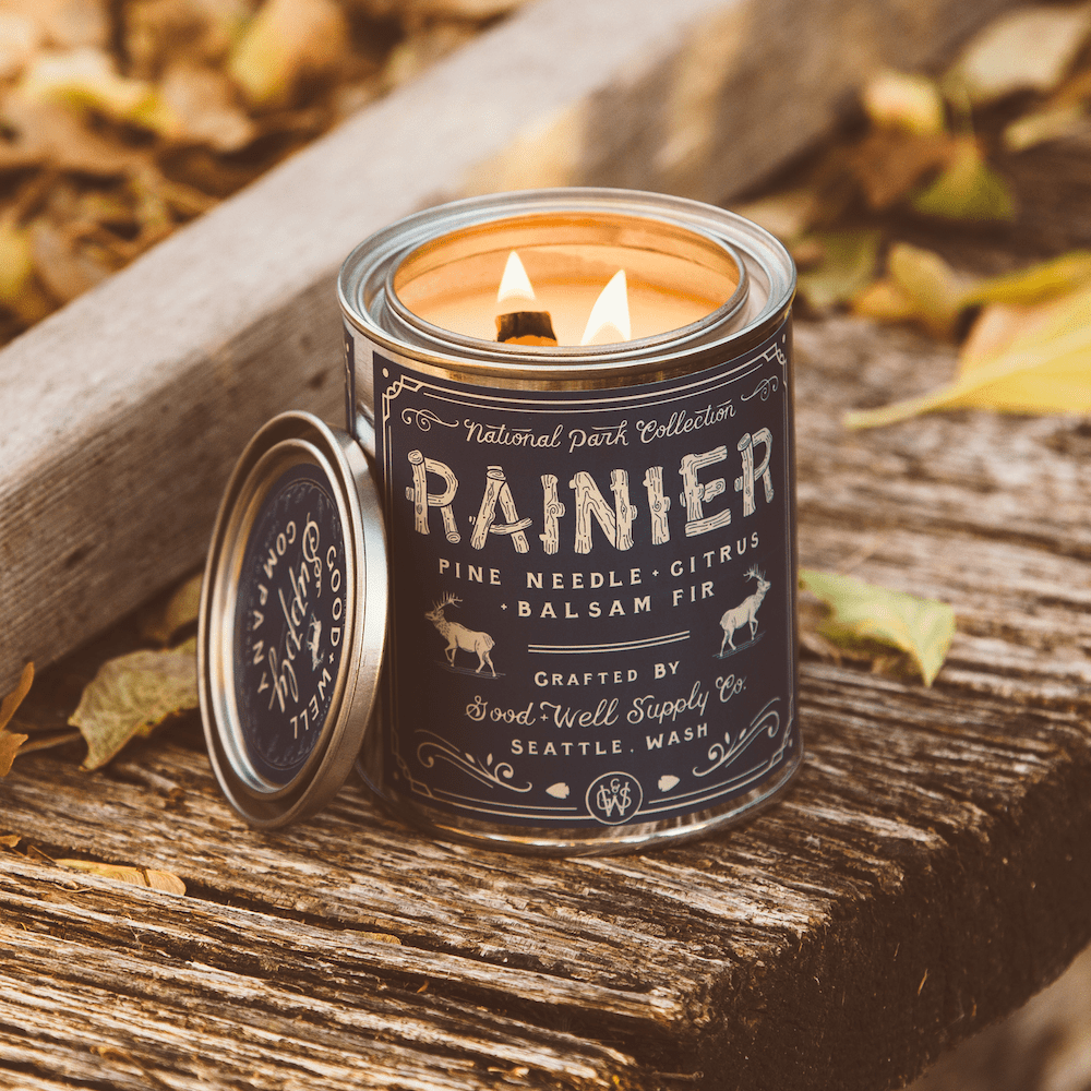 Rainier National Park Candle - US Park Pass