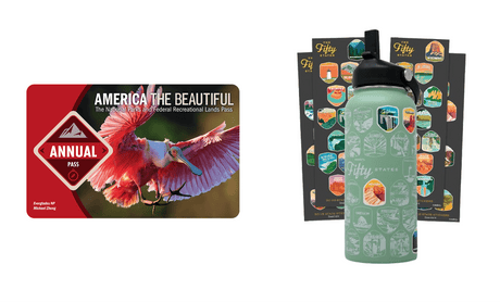 Explore America: Fifty States Water Bottle Bundle - US Park Pass