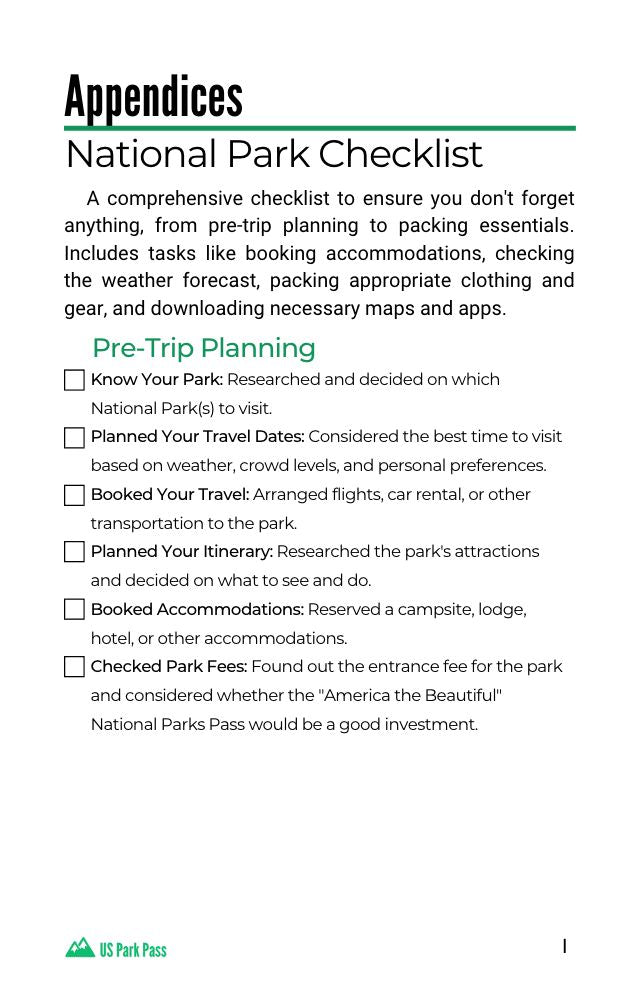 Digital Guide - The Ultimate Explorer's Guide: Unveiling America's National Parks - US Park Pass