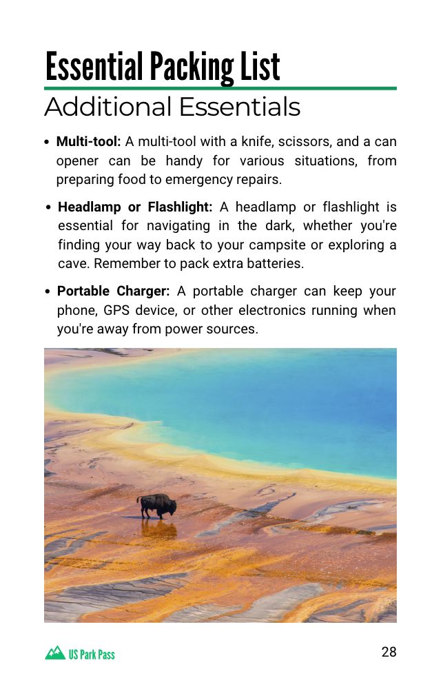 Digital Guide - The Ultimate Explorer's Guide: Unveiling America's National Parks - US Park Pass