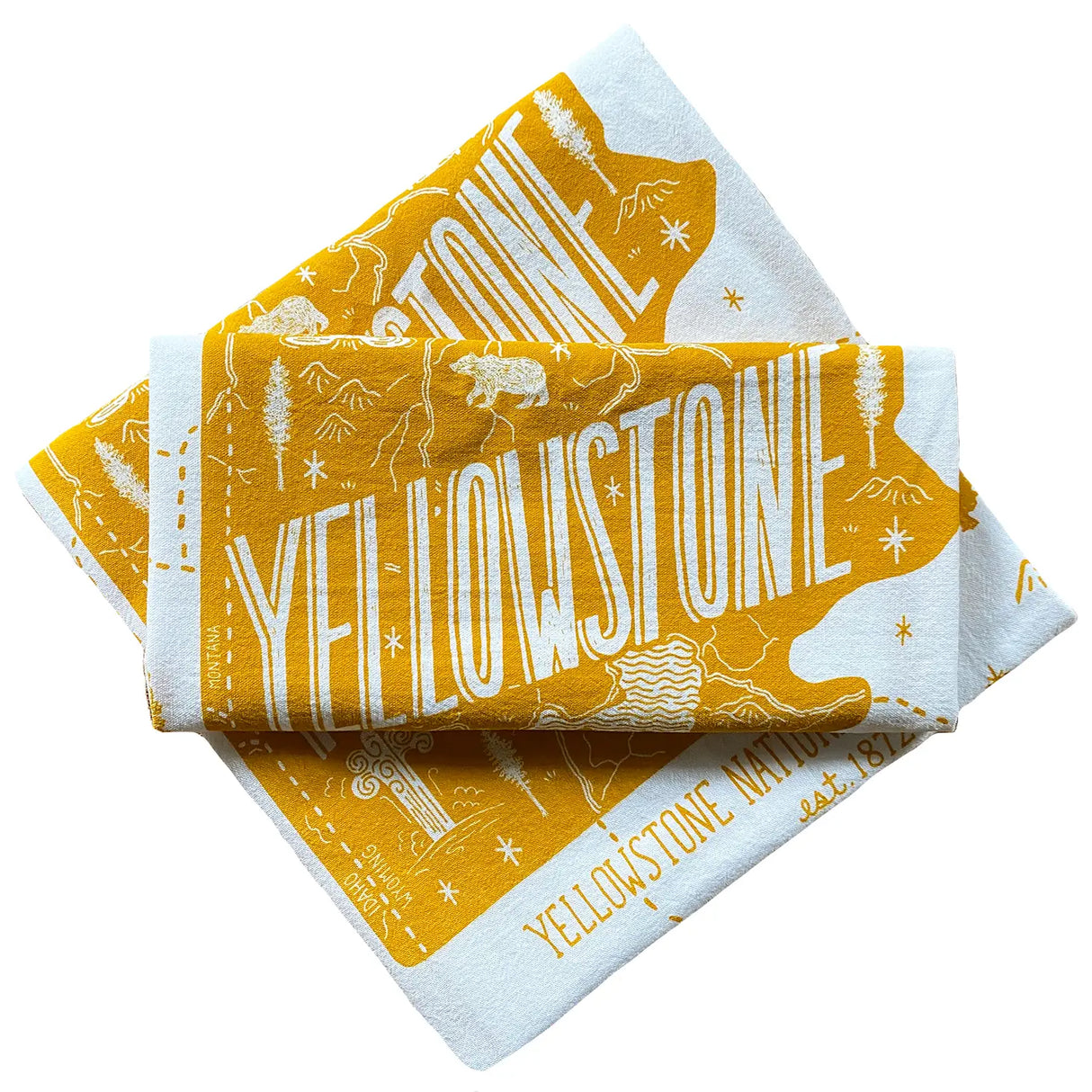 National Park Linen Tea Towels - US Park Pass