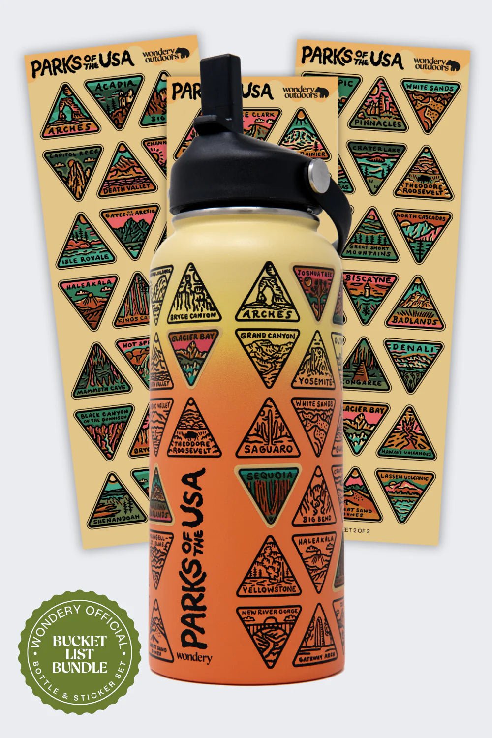 Water Bottle: Parks of the USA Bucket List - US Park Pass
