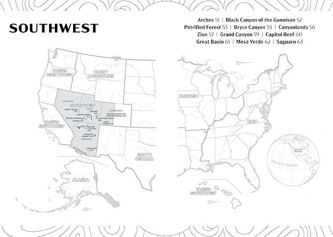 The National Parks: A Coloring Book - US Park Pass