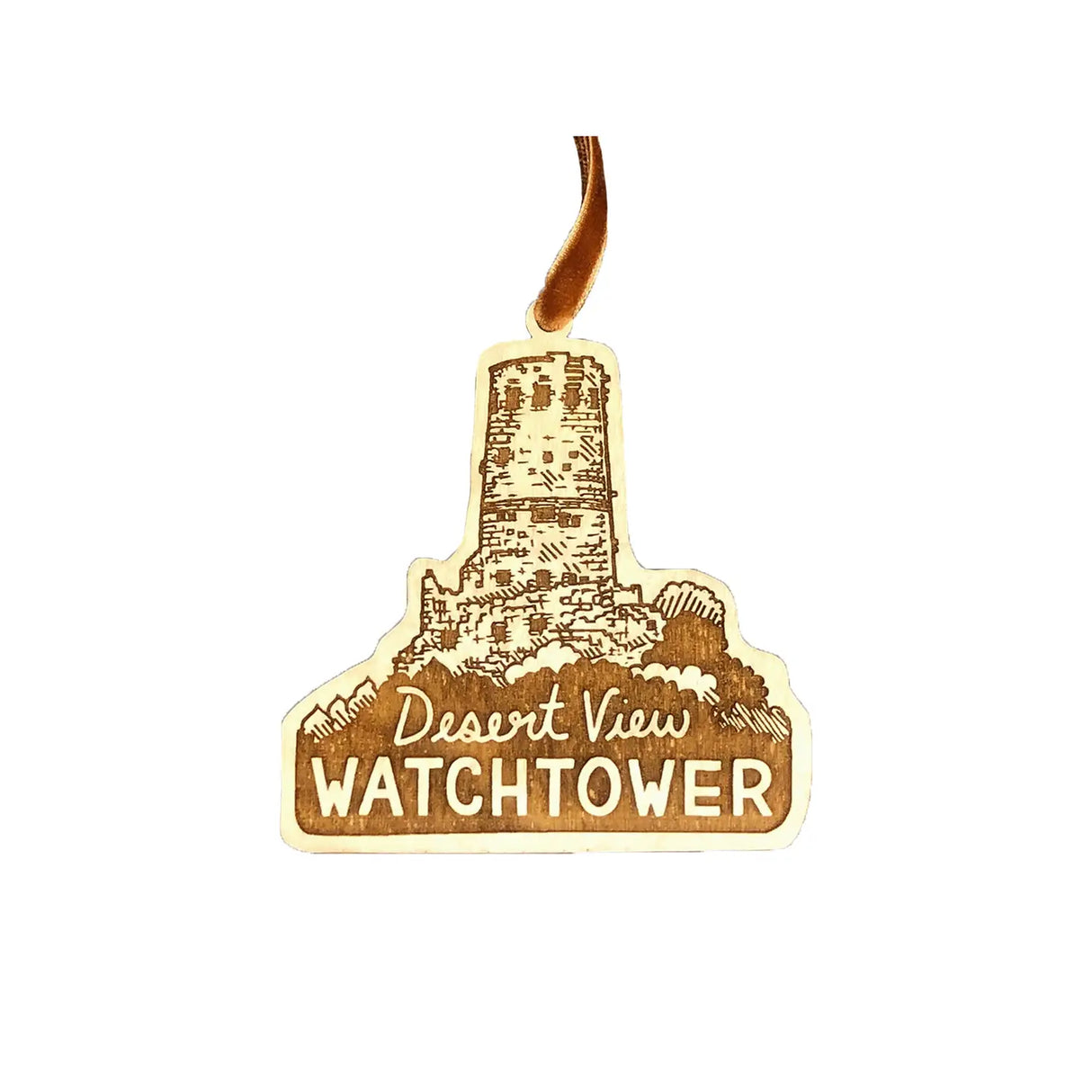 Desert View Watchtower Grand Canyon Ornament - US Park Pass