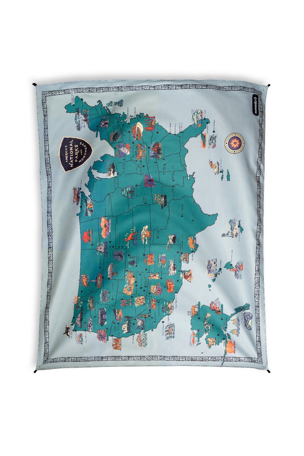 Festival Blanket: National Parks and Monuments Map - US Park Pass