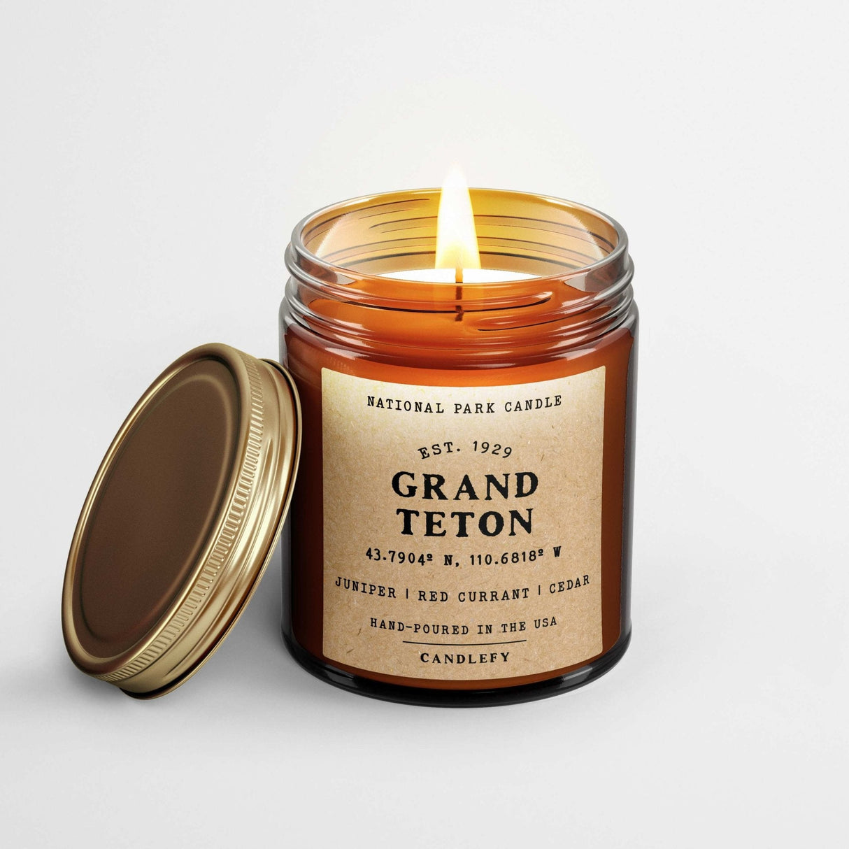 Grand Teton National Park Candle - US Park Pass