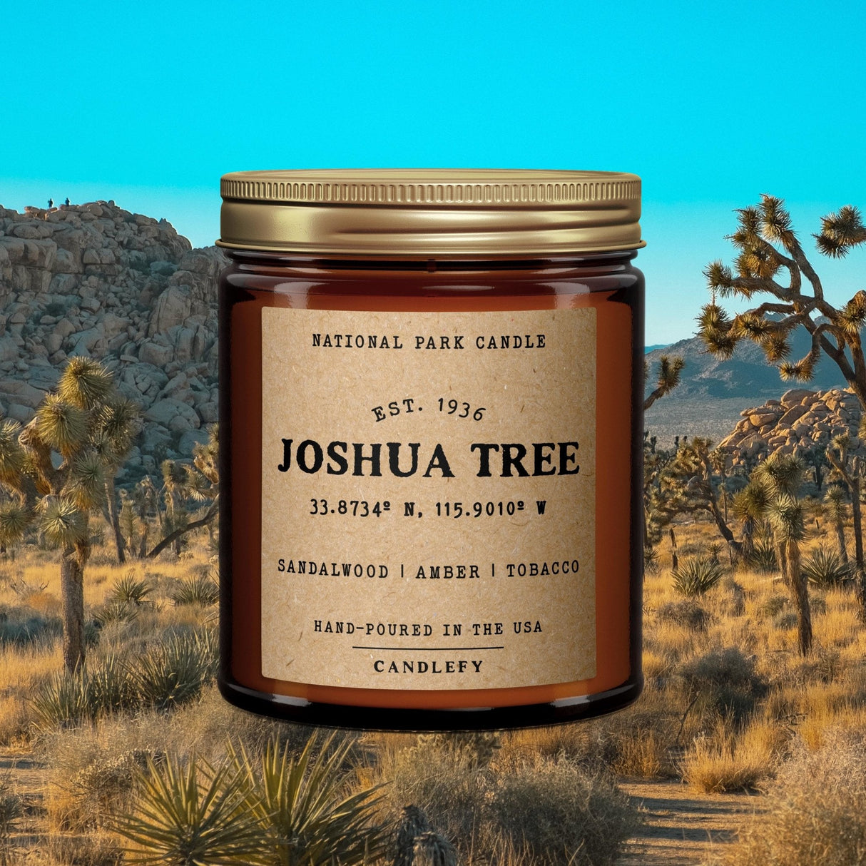 Joshua Tree National Park Candle - US Park Pass