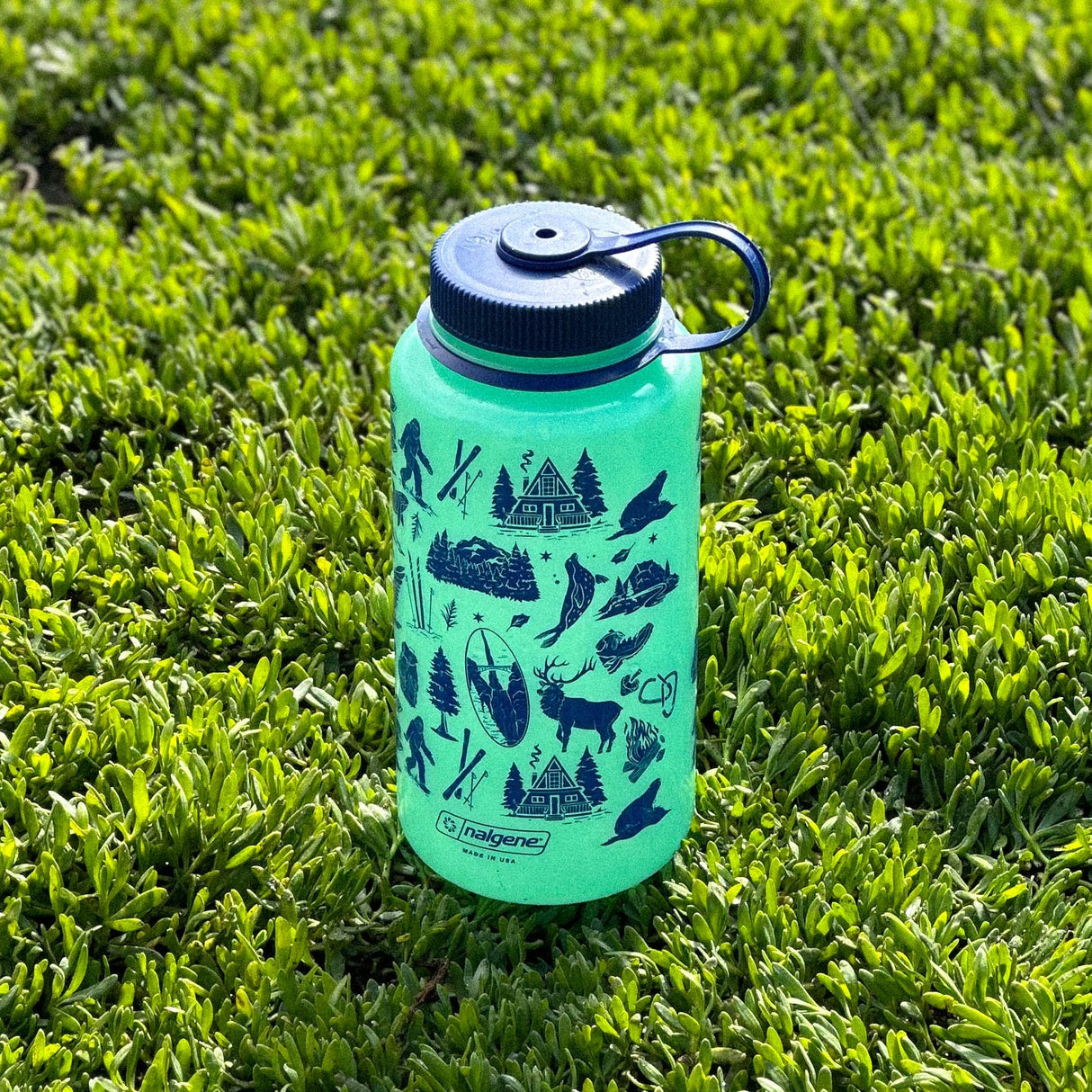 Pacific Northwest Patterns Nalgene Water Bottle - US Park Pass