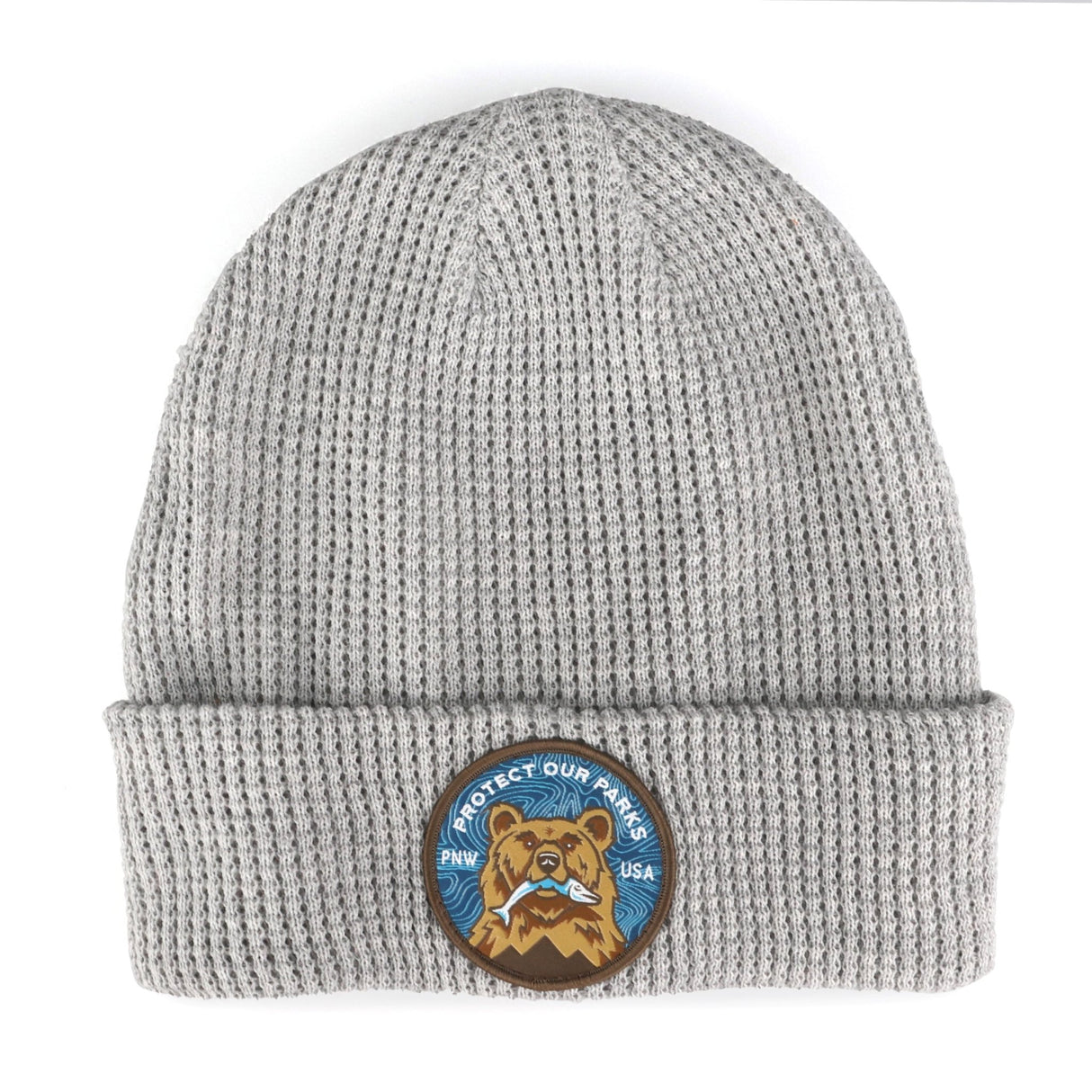 Protect Our Parks Bear Recycled Waffle Beanie - US Park Pass