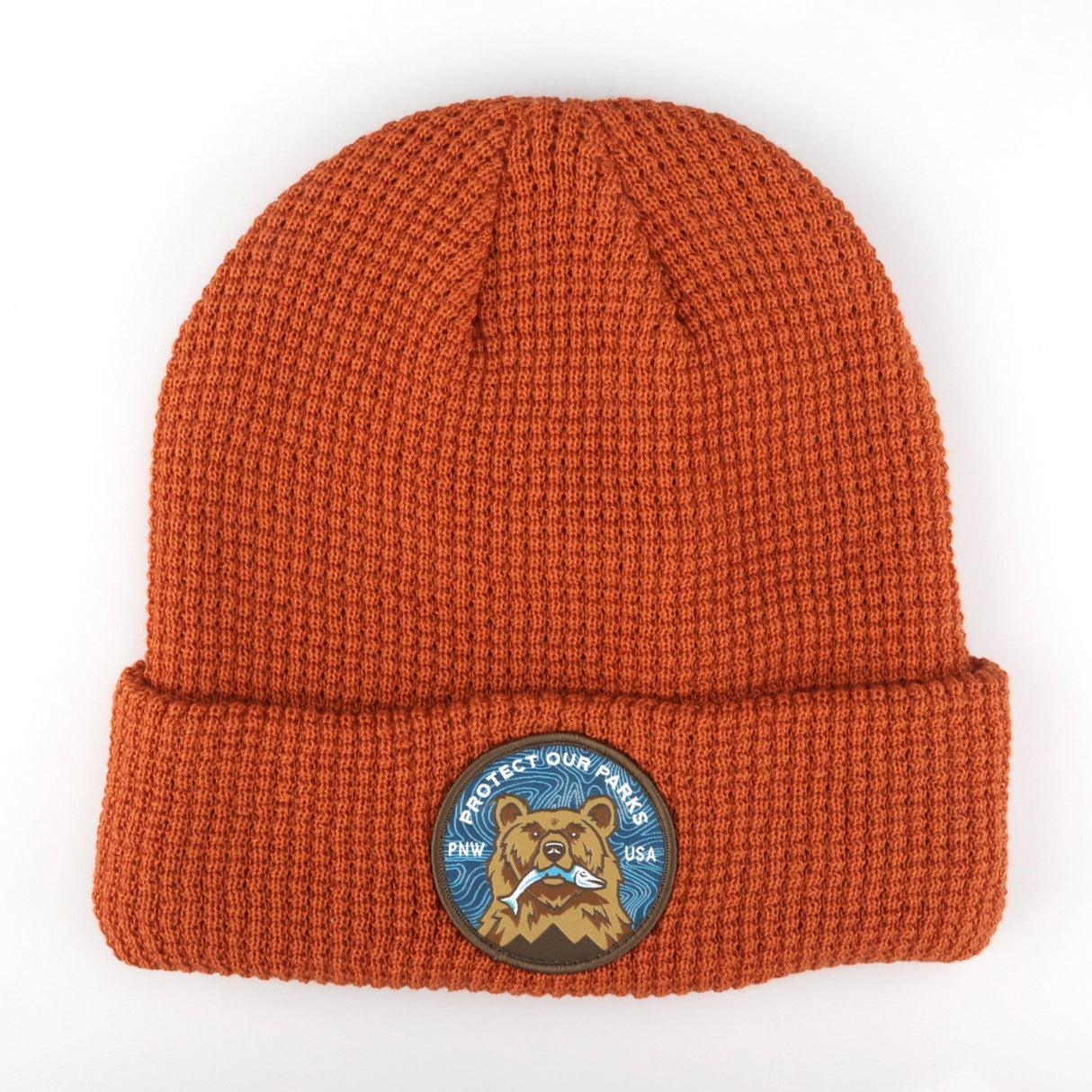 Protect Our Parks Bear Recycled Waffle Beanie - US Park Pass