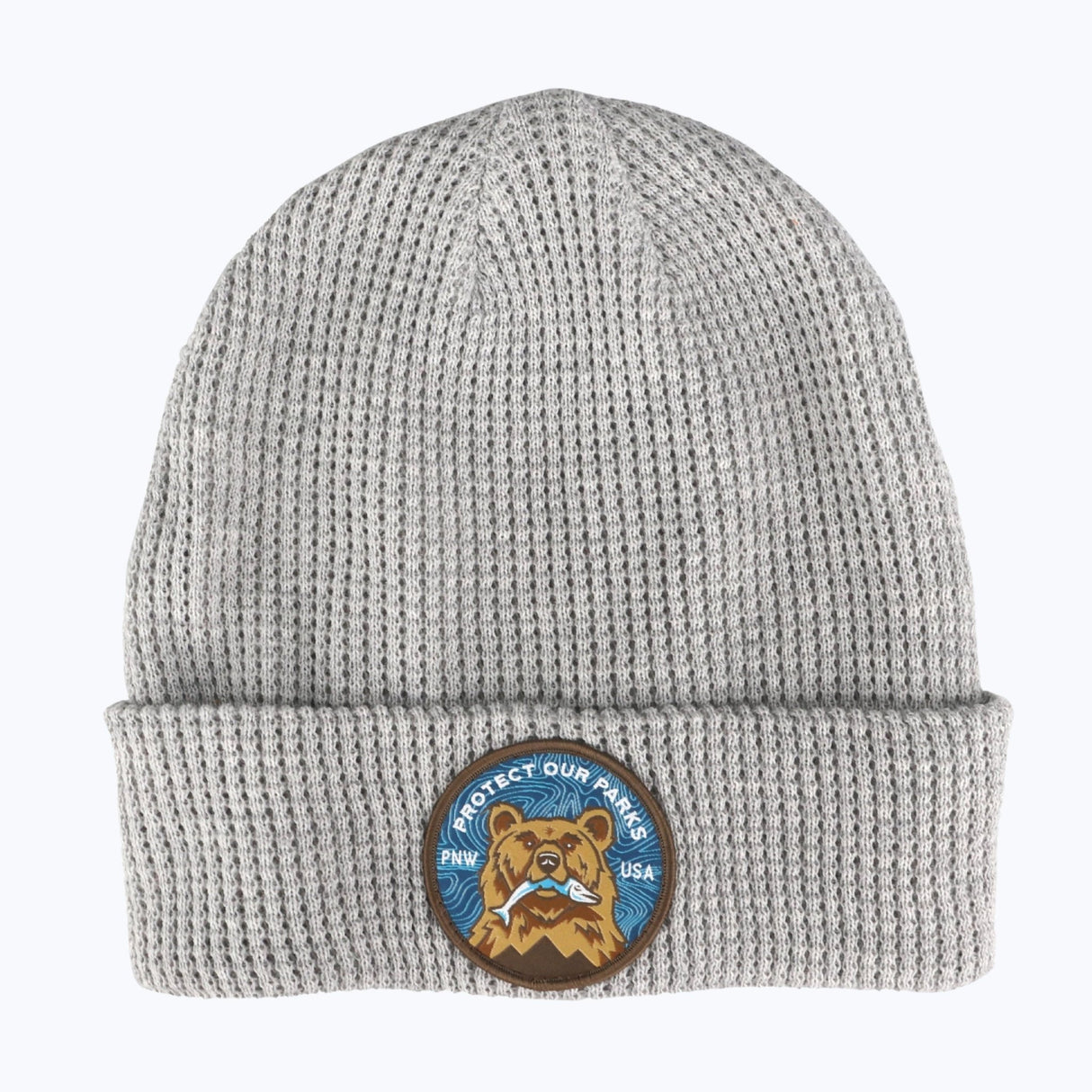 Protect Our Parks Bear Recycled Waffle Beanie - US Park Pass