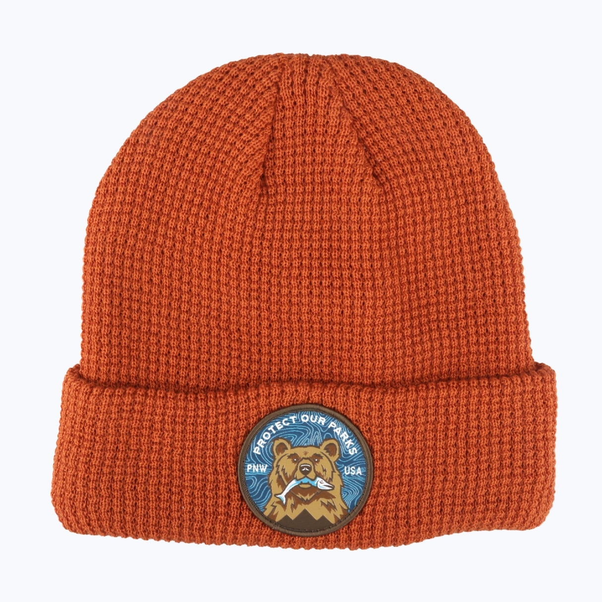 Protect Our Parks Bear Recycled Waffle Beanie - US Park Pass