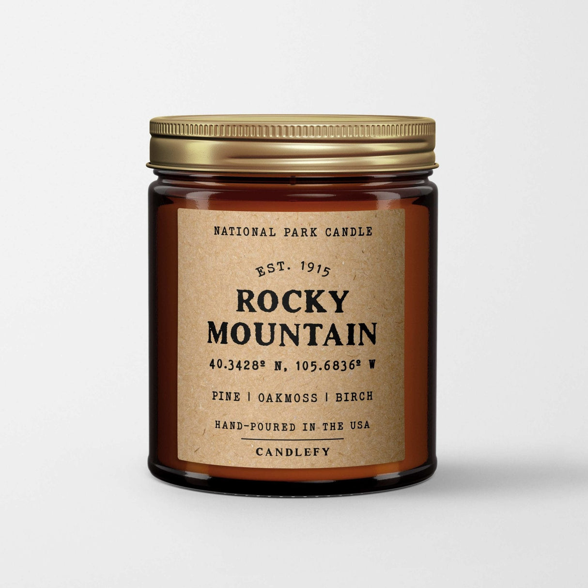 Rocky Mountains National Park Candle - US Park Pass