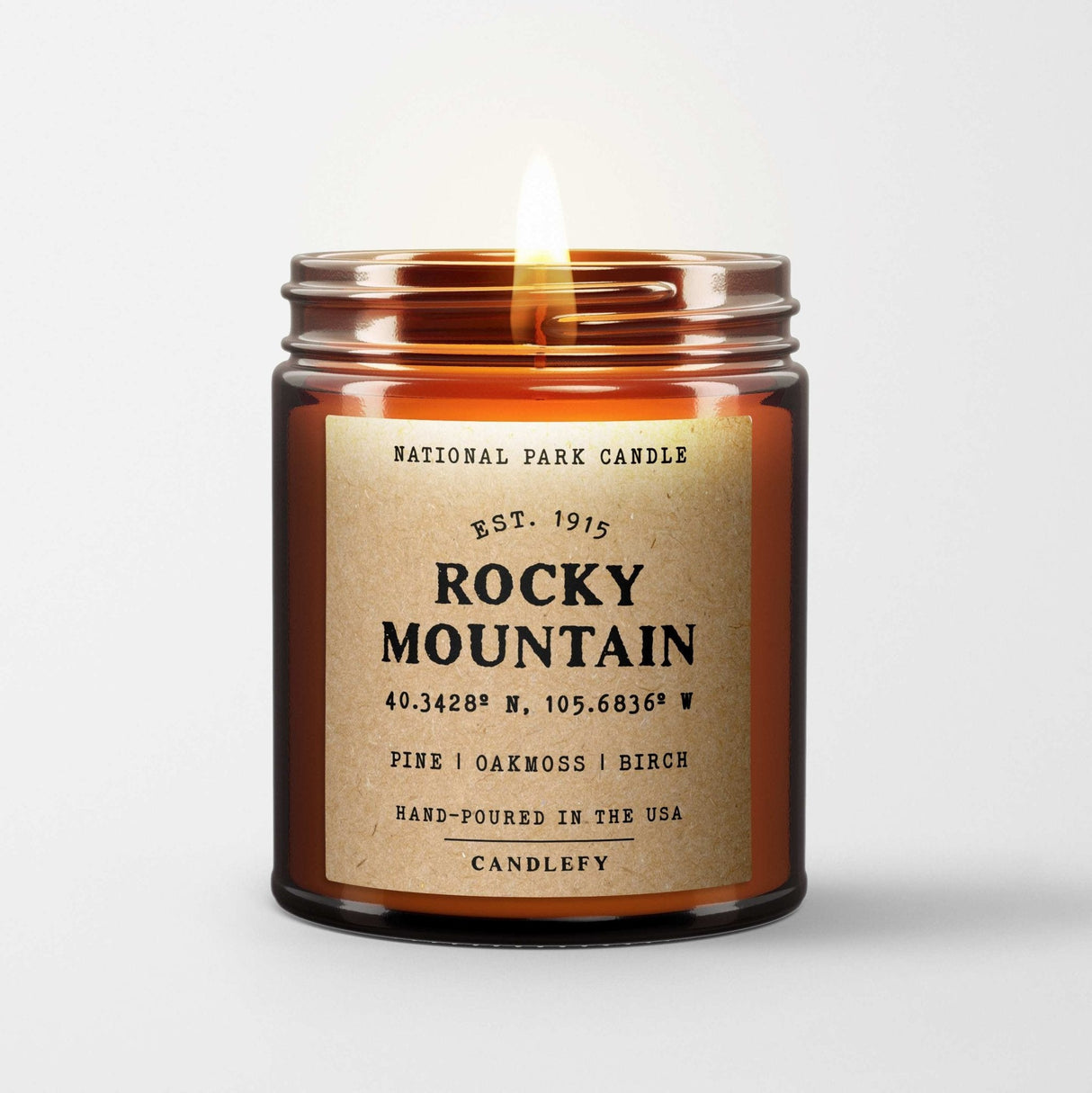 Rocky Mountains National Park Candle - US Park Pass