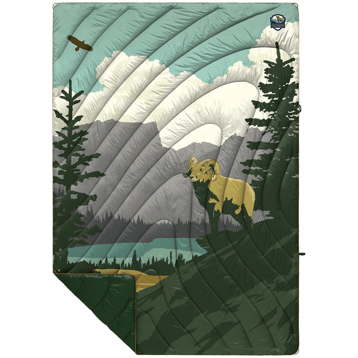 Rumpl Original Puffy National Park Blanket - US Park Pass