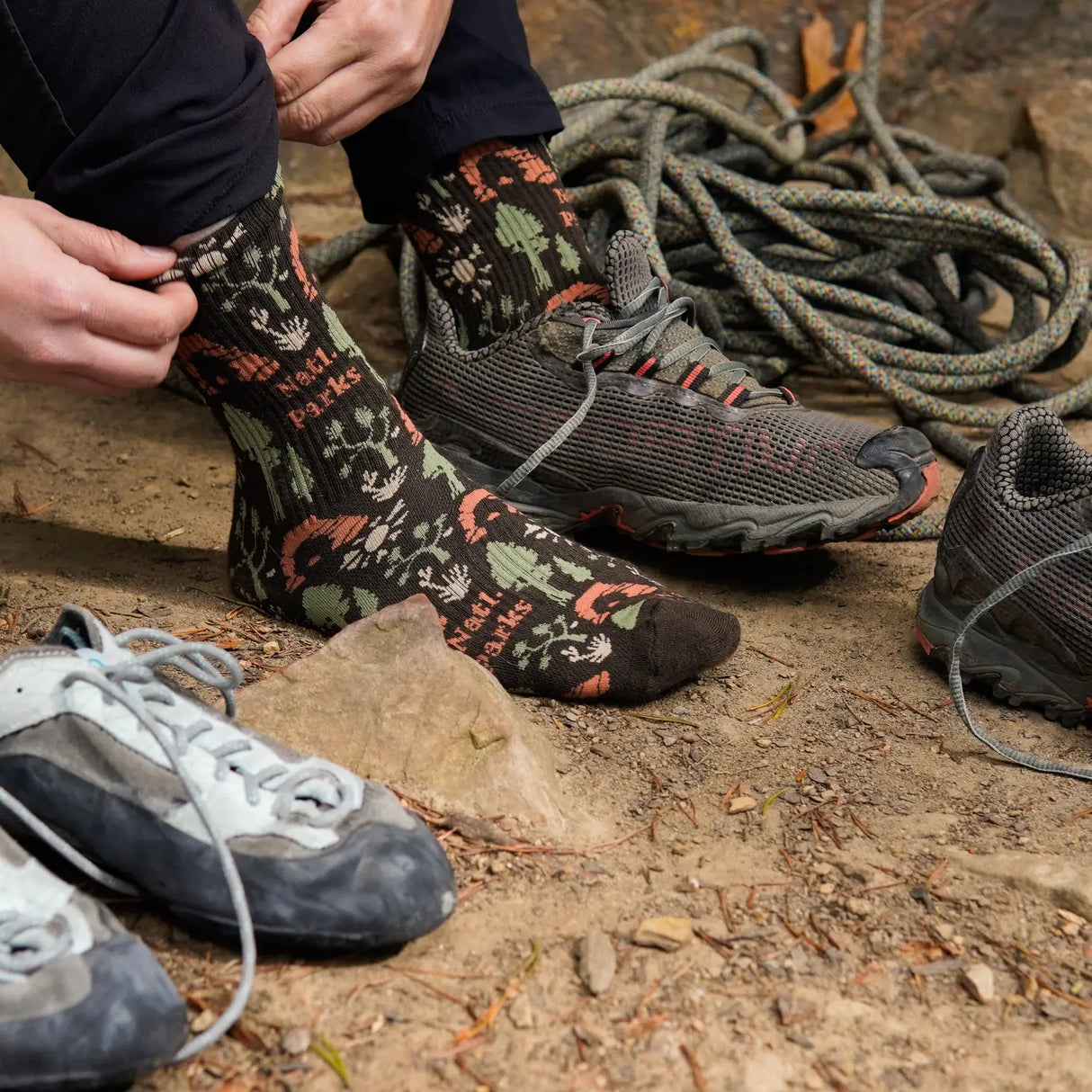 National Park Roundup Sock L/XL - US Park Pass