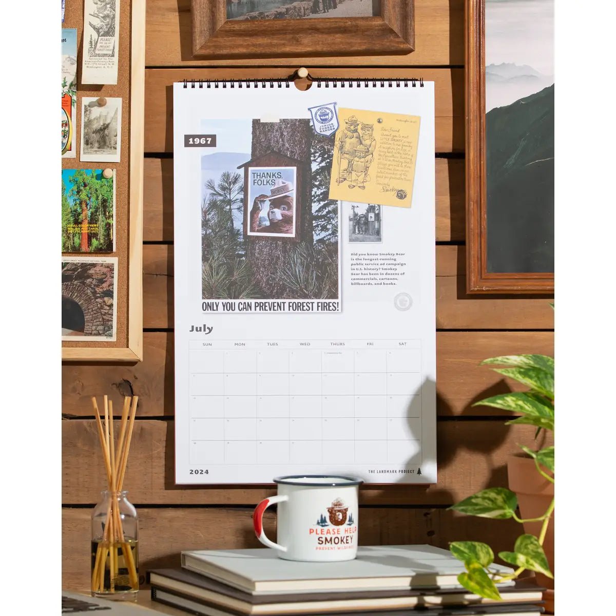 Smokey the Bear Calendar 2024 US Park Pass