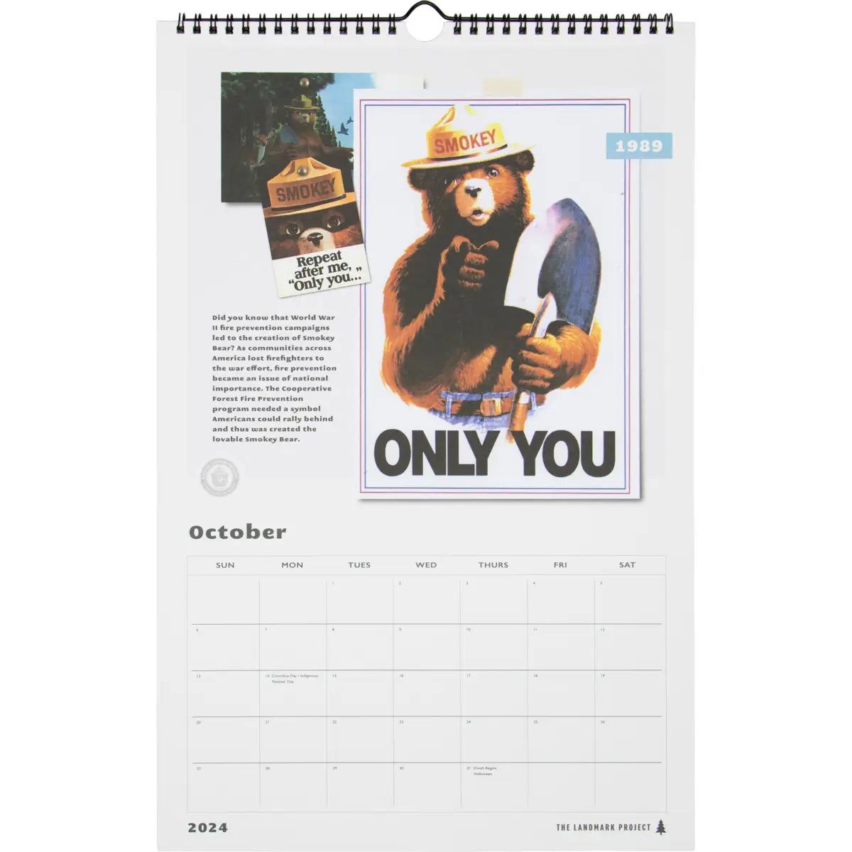 Smokey The Bear Calendar