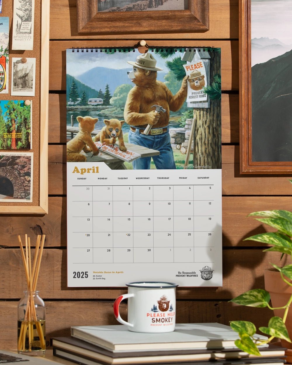 Smokey Bear Calendar 2025 - US Park Pass