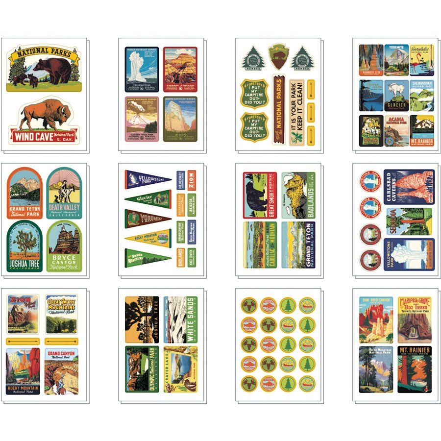 National Parks Stickers - US Park Pass