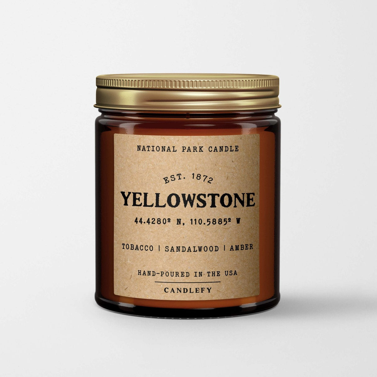 Yellowstone National Park Candle - US Park Pass