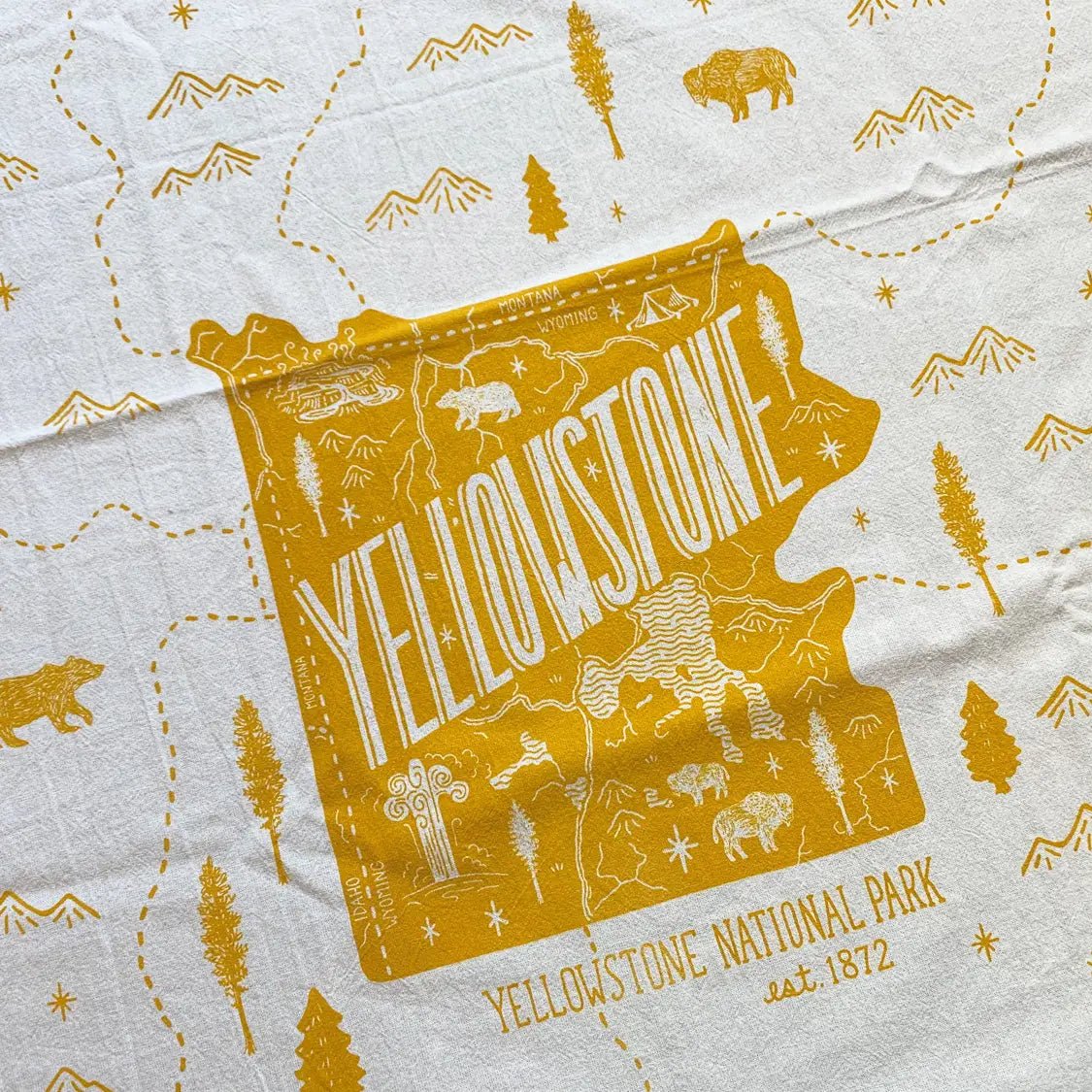 National Park Linen Tea Towels - US Park Pass
