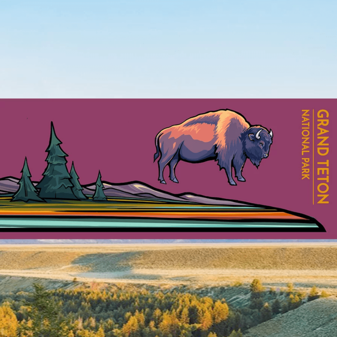GRAND TETON Infinity Sticker - US Park Pass