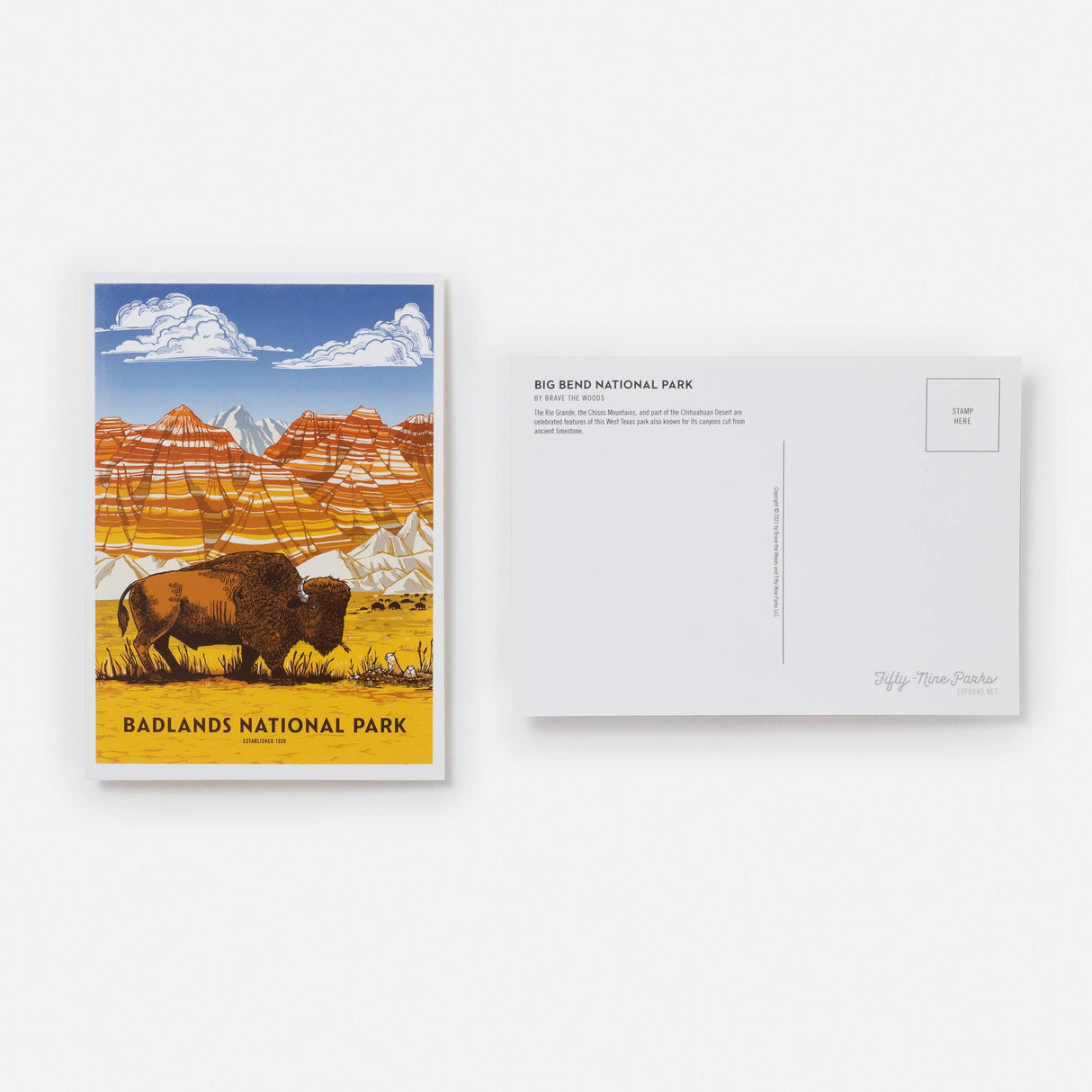 National Parks Postcards: 100 Illustrations That Celebrate America's Natural Wonders - US Park Pass