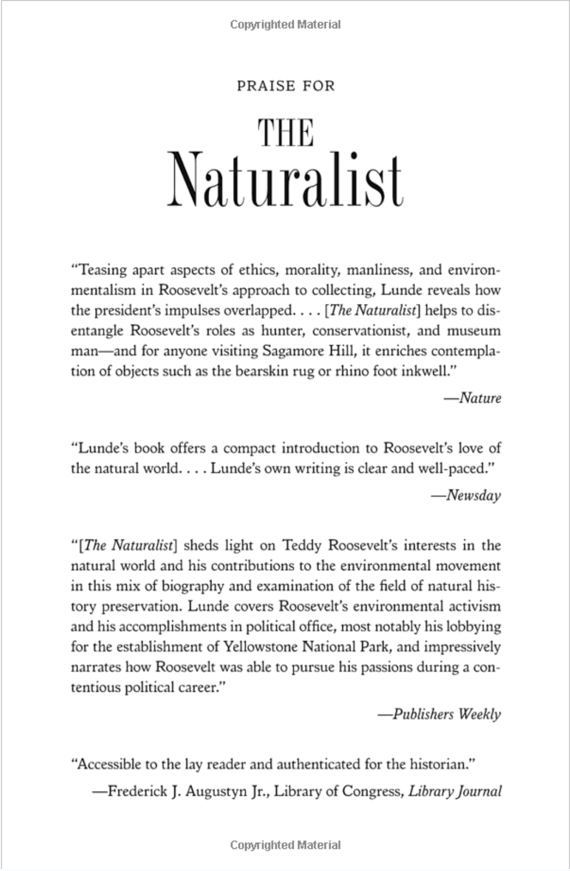 The Naturalist: Theodore Roosevelt, A Lifetime of Exploration, and the Triumph of American Natural History - US Park Pass