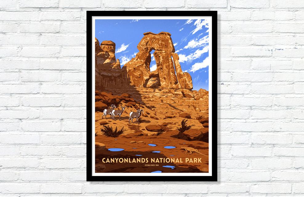 Canyonlands National Park Poster - 18" x 24" - US Park Pass