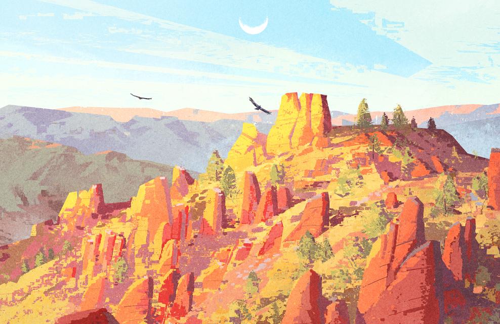 Pinnacles National Park Poster - 18" x 24" - US Park Pass