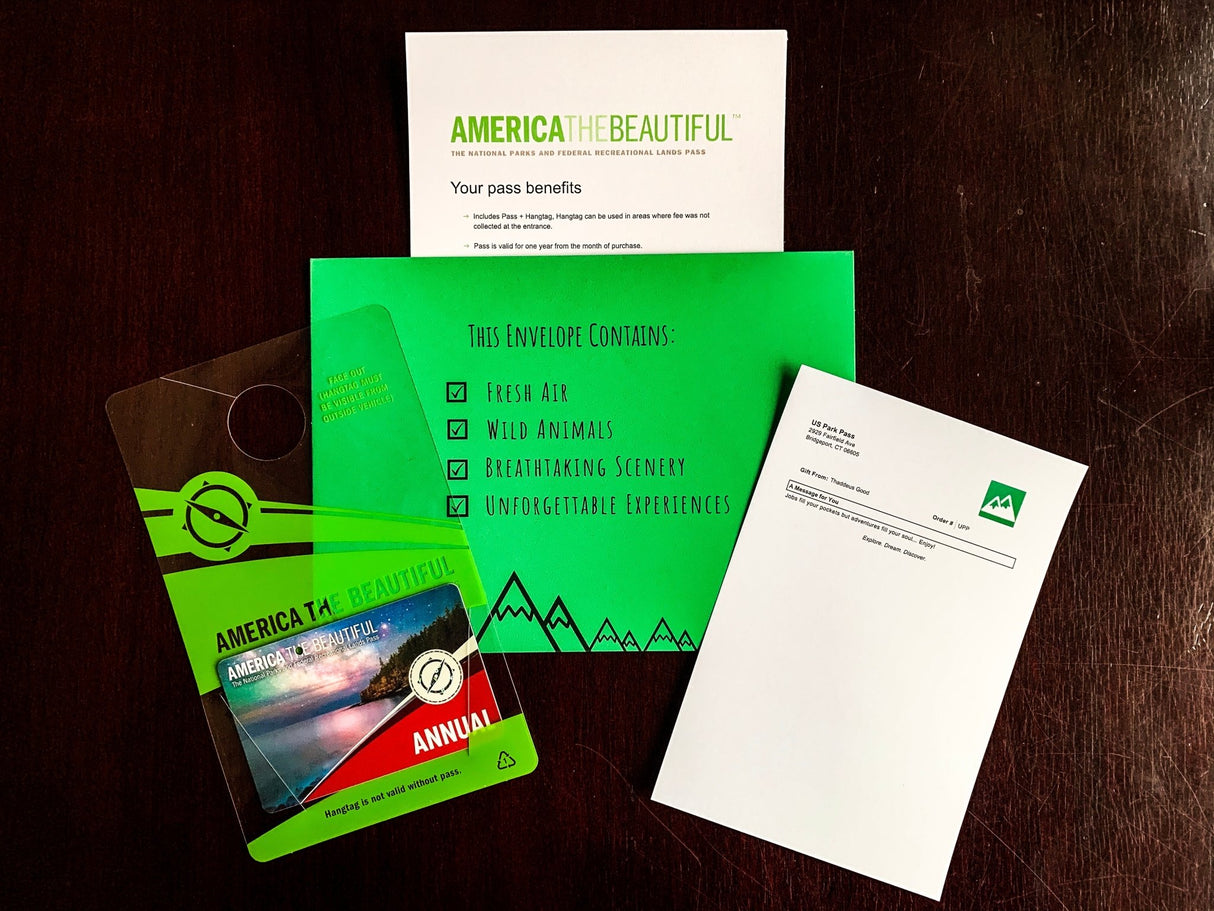 Gift Envelope for Park Pass - US Park Pass