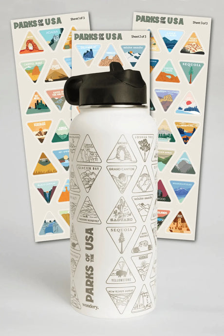 Water Bottle: Parks of the USA Bucket List - US Park Pass