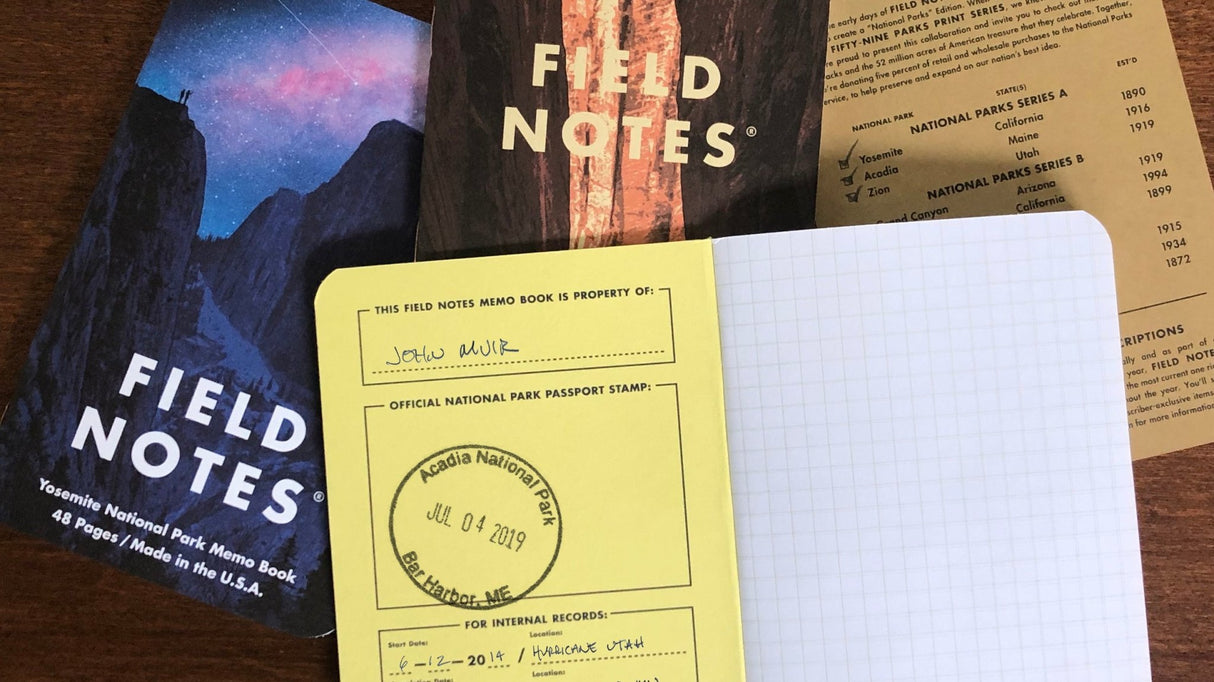 Field Notes - National Park Series - US Park Pass