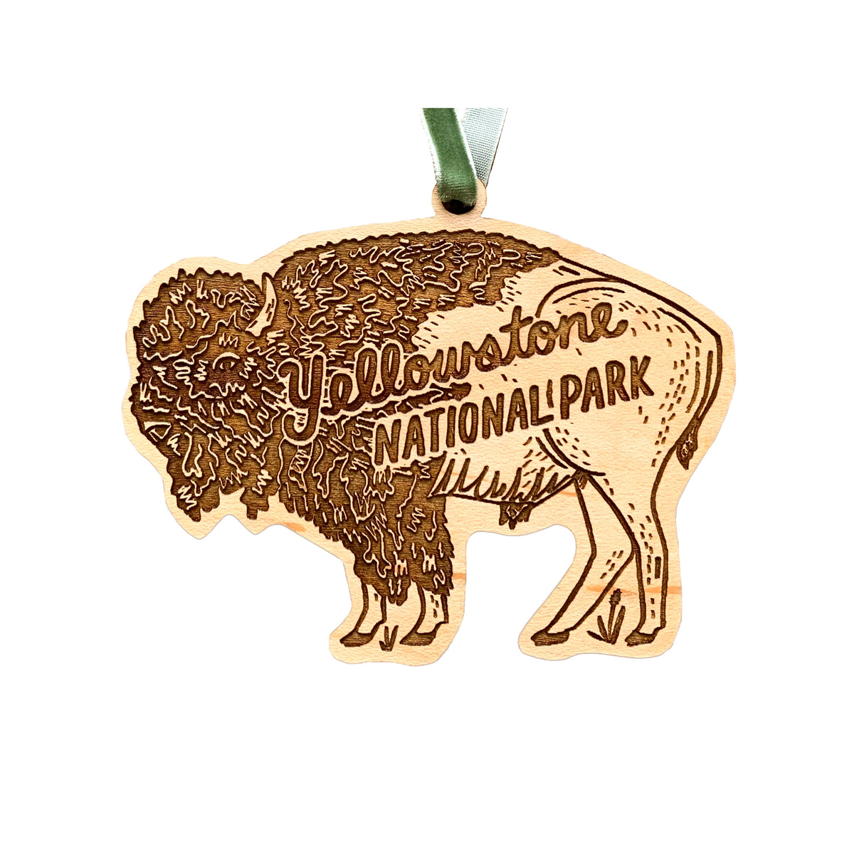 Yellowstone Bison Ornament - US Park Pass