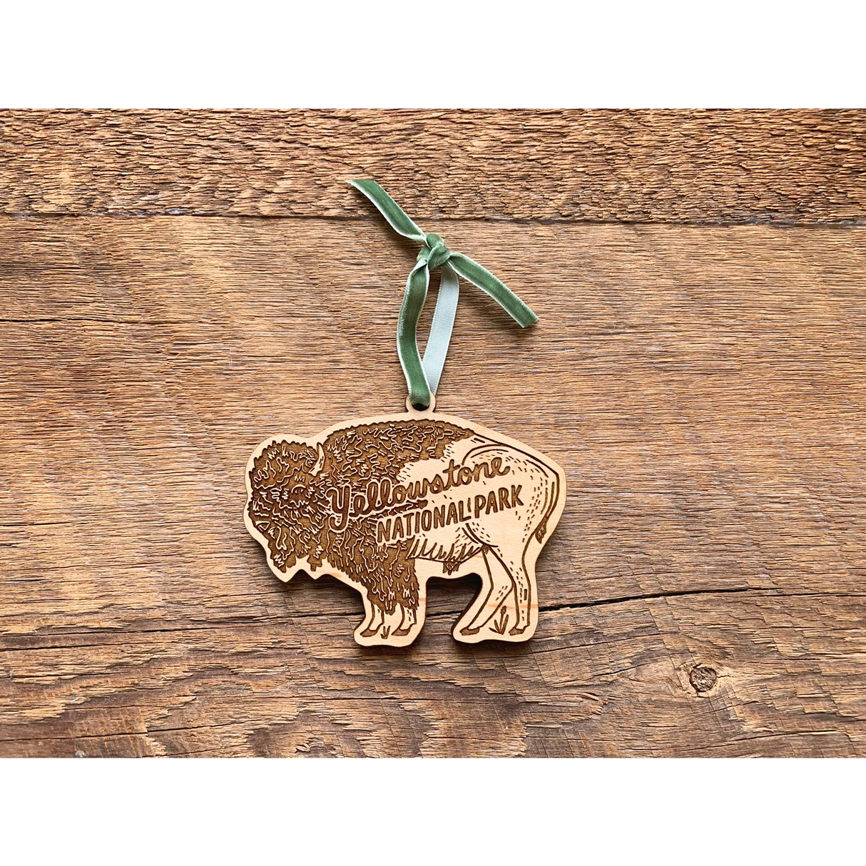 Yellowstone Bison Ornament - US Park Pass