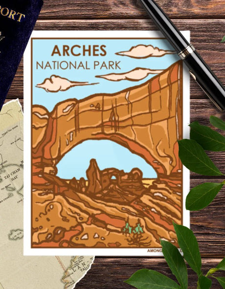 ATW National Park Waterproof Vinyl Stickers - US Park Pass