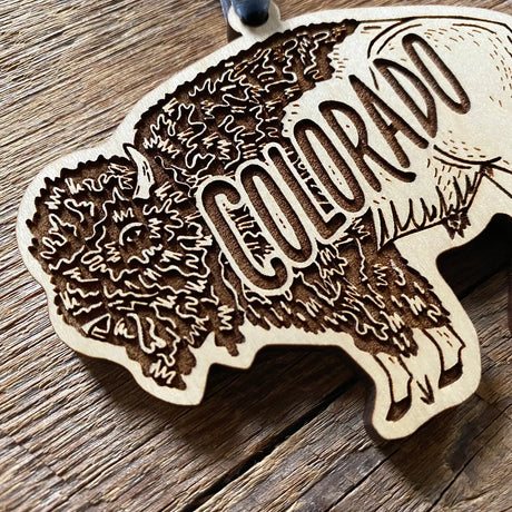 Colorado Bison Ornament - US Park Pass
